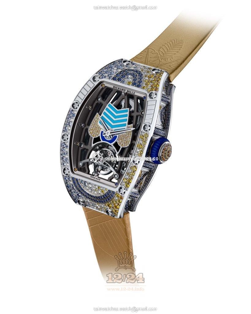 Richard Mille Women's Collection Watch RM 71-02 Jessica 52 mm White gold Case