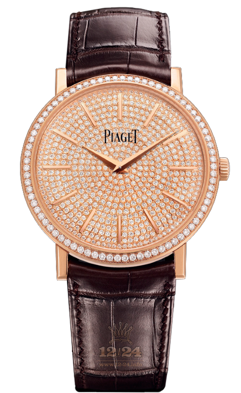 Piaget Altiplano Watch G0A38141 38 mm Pink gold Case Golden Dial