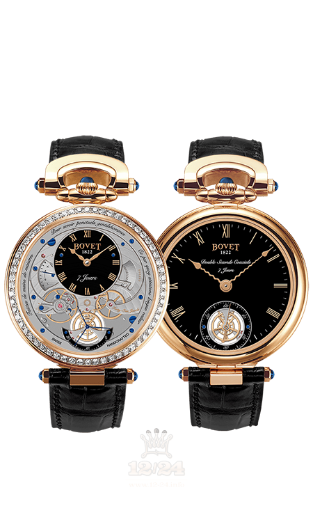 Bovet Fleurier Complications Watch AI43003-SD1 43 mm Pink gold Case Black Gray Dial