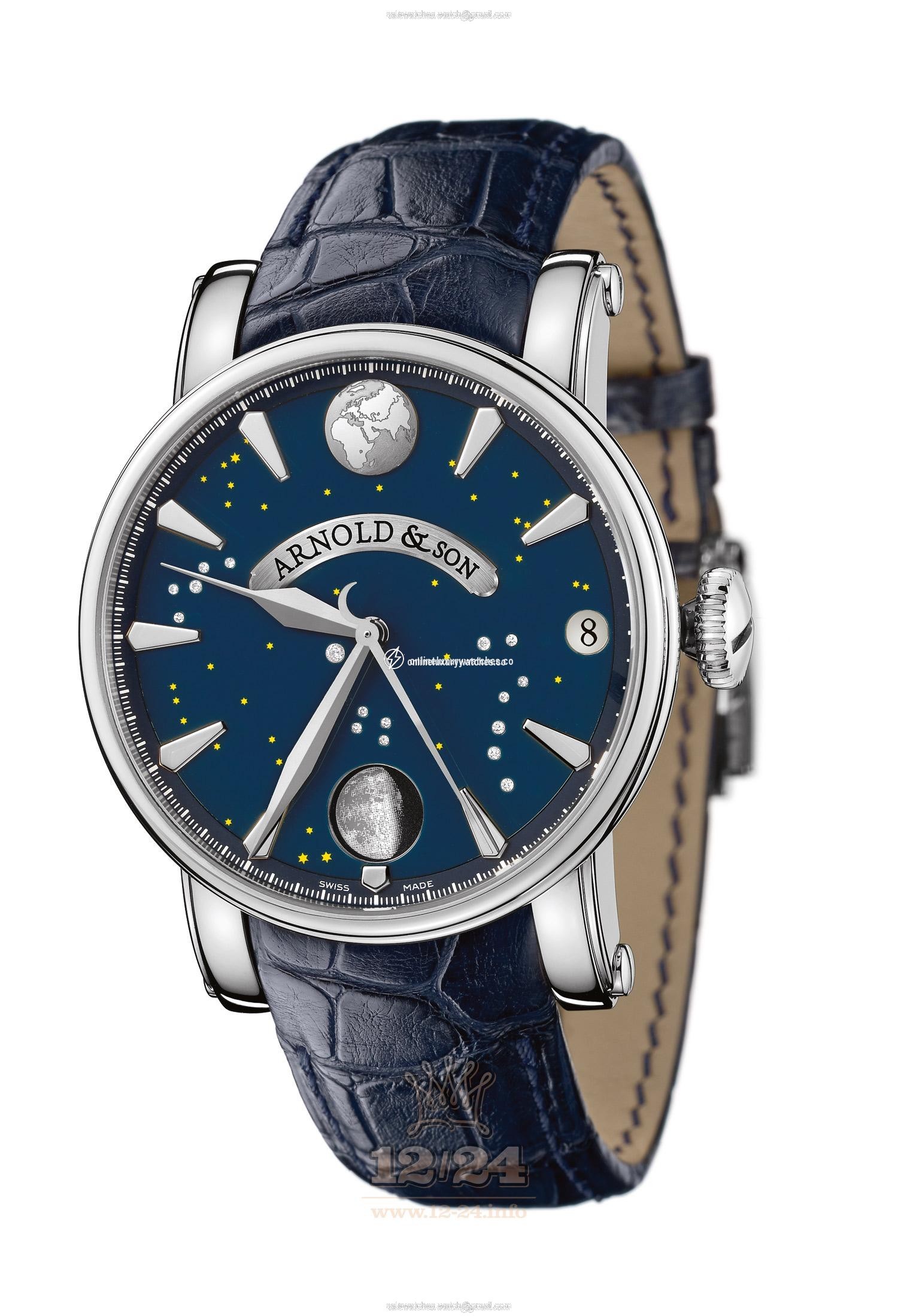 Arnold Son Royal Collection Watch 1TMAS.U03A.C42B Stainless steel Case Dark blue Dial