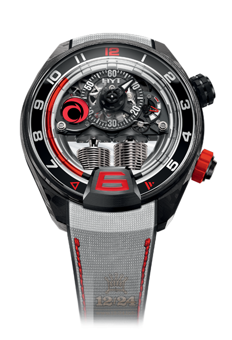 HYT H4 Watch 515-cb-03-rf-rv 51 mm Carbon Case