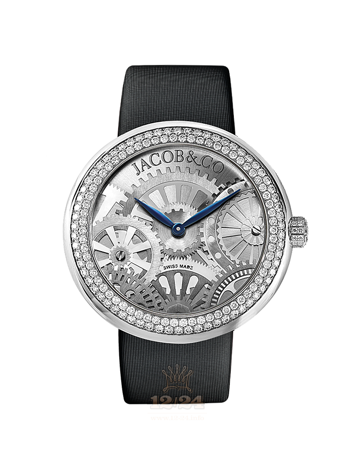 Jacob & Co Ladies Collection Watch 210.020.10.RT.OX.3NS 38 mm Stainless steel Case Gray Dial