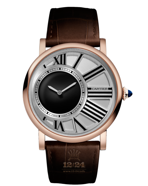 Cartier Rotonde de Cartier Watch W1556223 42 mm Pink gold Case White Silver Dial