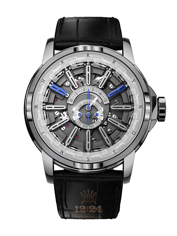 Harry Winston Opus Series Watch OPUMHM46WW001 46 mm White gold Case Silver Dark blue Dial