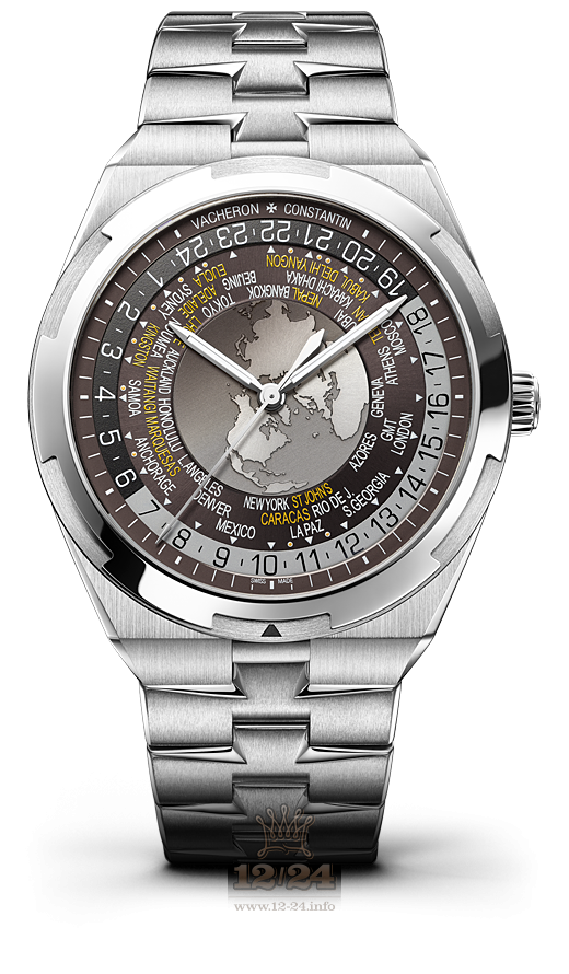 Vacheron Constantin Overseas Watch 7700V/110A-B176 44 mm Stainless steel Case White Gray Brown (chocolate) Dial