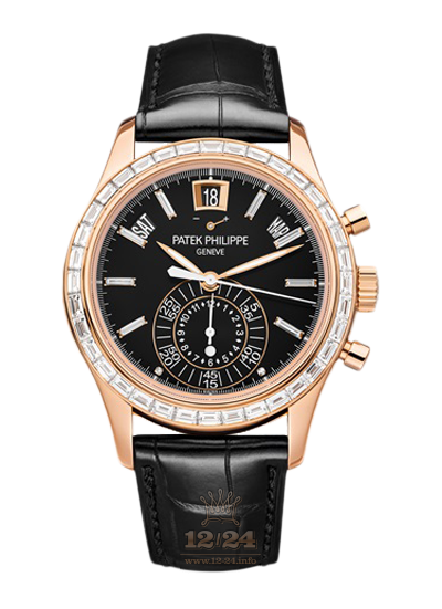 Patek Philippe Complications Watch 5961R-010 40 mm Pink gold Case Black Dial