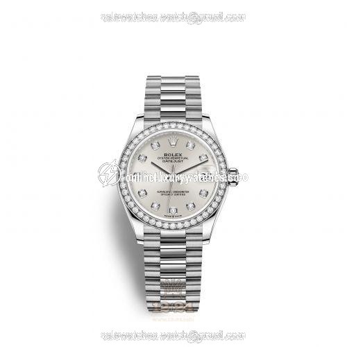 Rolex Datejust Watch 278289rbr-0021 31 mm White gold Case Silver Dial