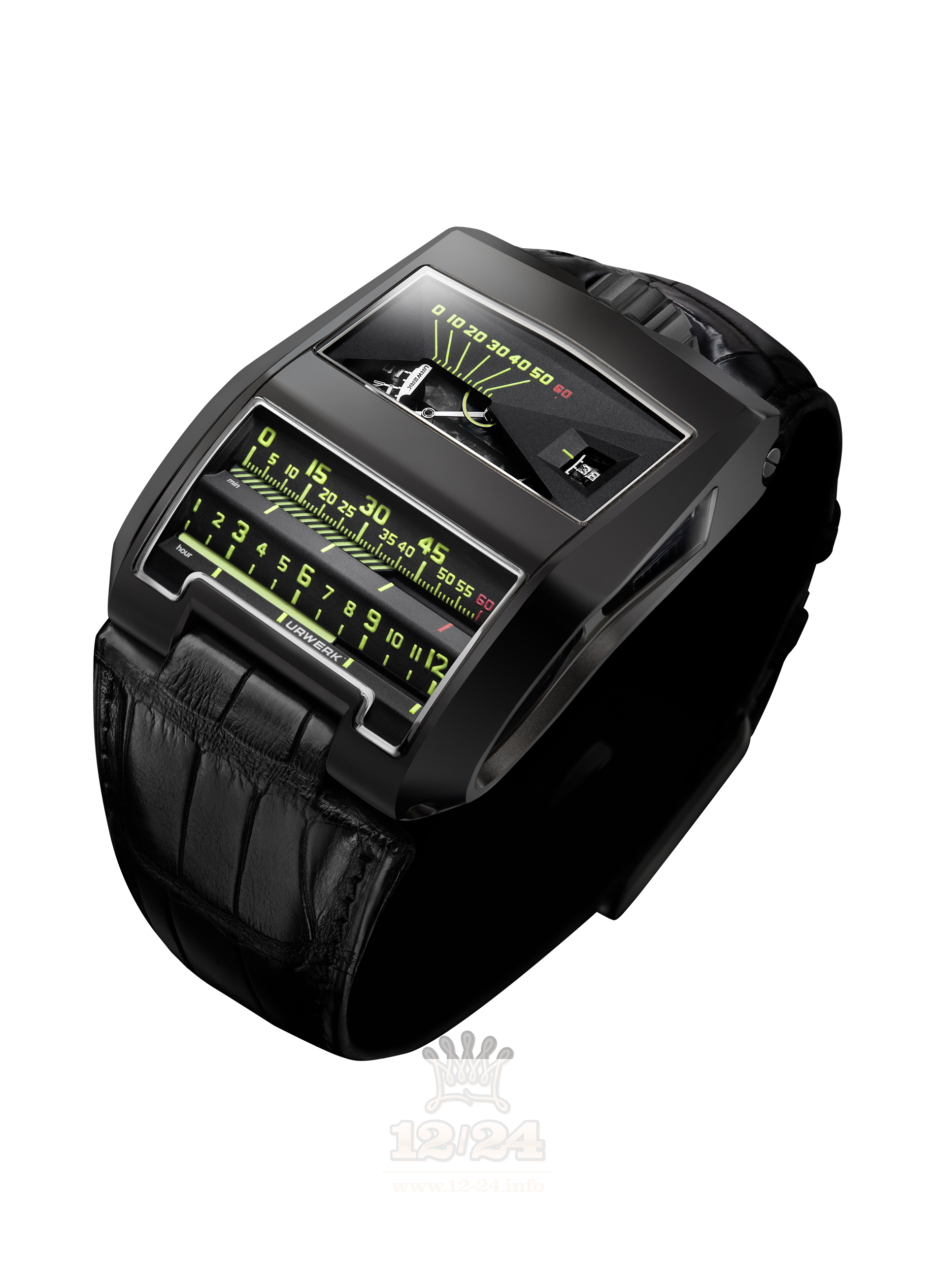 Urwerk UR-CC1 Watch UR-CC1 ALTIN Titanium Case Black Silver Dial