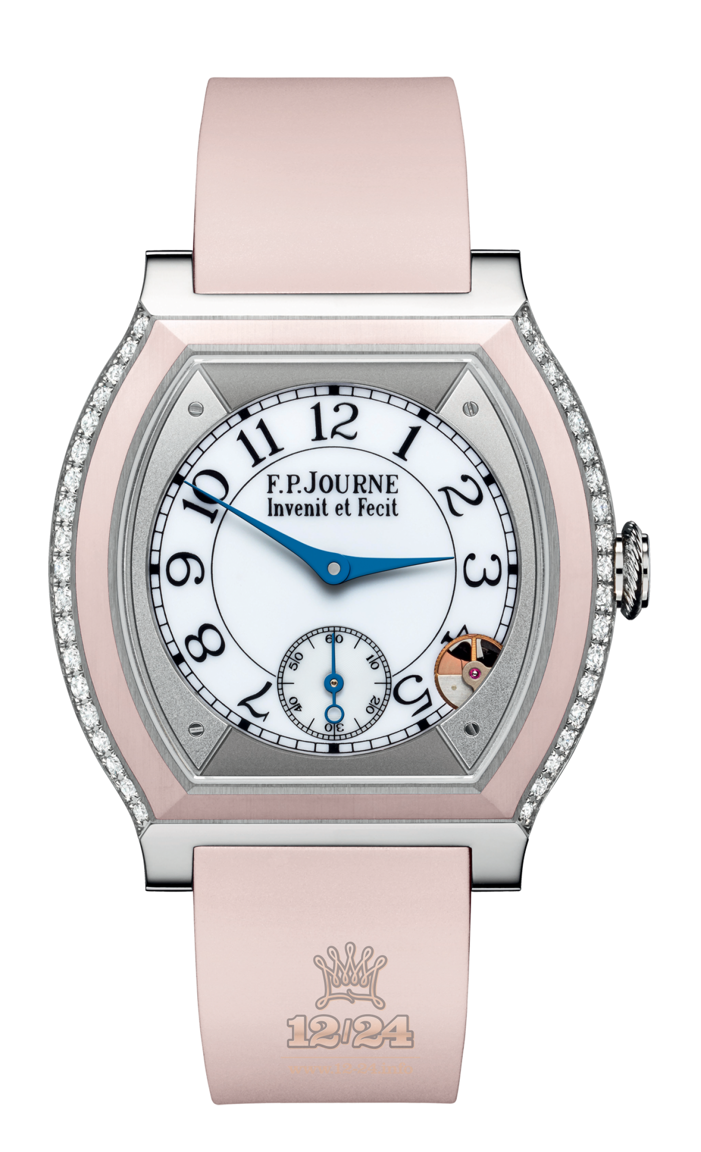 F.P.Journe Elegante Watch FPJ-Co-Elegante-Rose40mm-TtRub 40 mm Titanium Case White Gray Dial