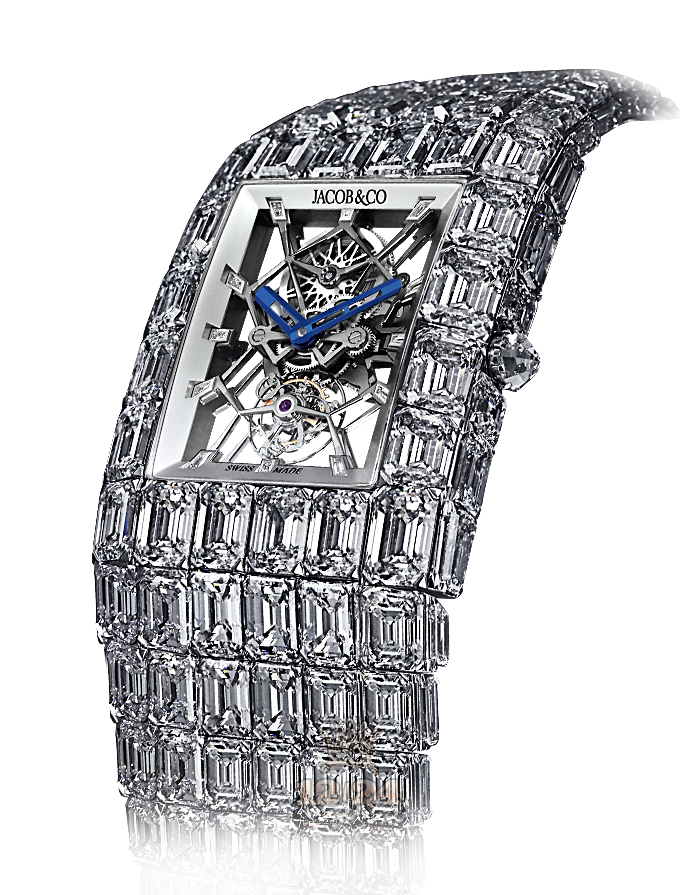 Jacob & Co High Jewelry Masterpieces Watch BL100.30.BD.AB.A30BA 55 mm White gold Case