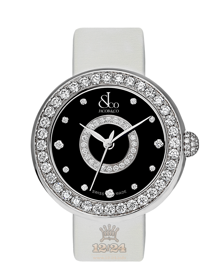 Jacob & Co Ladies Collection Watch BA527.30.RO.PE.A 40 mm White gold Case Black Dial