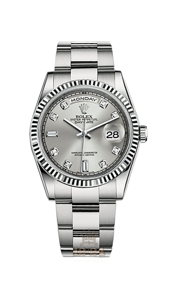 Rolex Day-Date Watch 118239-0078 36 mm White gold Case Silver Dial