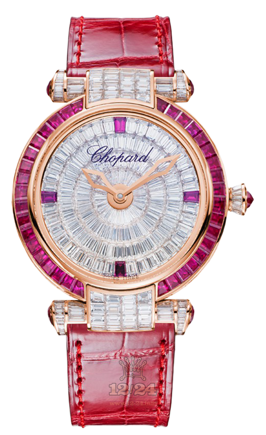 Chopard Imperiale Watch 384275-5001 36 mm Pink gold Case Silver Dial