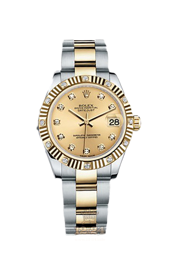Rolex Datejust Watch 178313-0041 31 mm Steel / Yellow gold Case Golden Dial