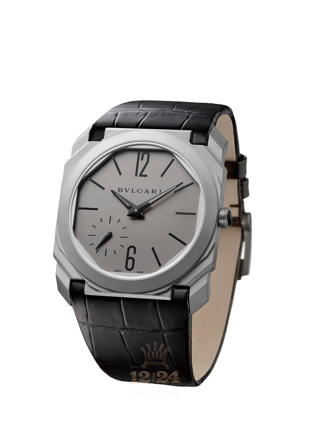 Bvlgari Octo Watch 102711 BGO40C14TLXTAUTO 40 mm Titanium Case Gray Dial