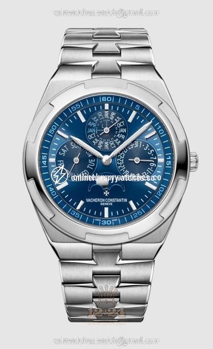 Vacheron Constantin Overseas Watch 4300V/120G-B945 42 mm White gold Case Dark blue Dial