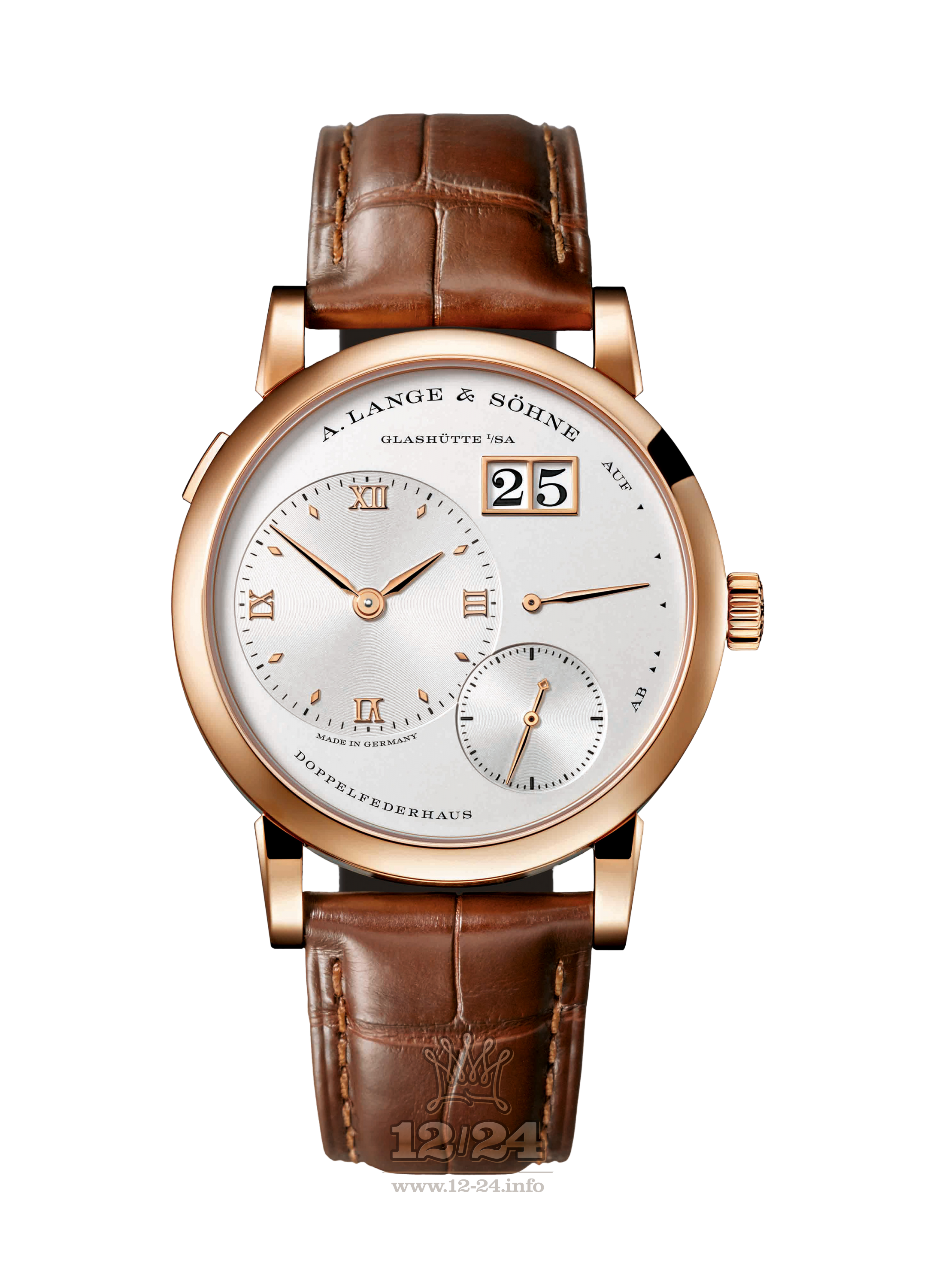 A.Lange & Sohne Lange 1 Watch 191.032 38 mm Pink gold Case Silver Dial