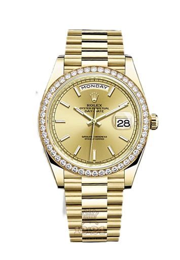 Rolex Day-Date Watch 228348rbr-0008 40 mm Yellow gold Case Golden Dial