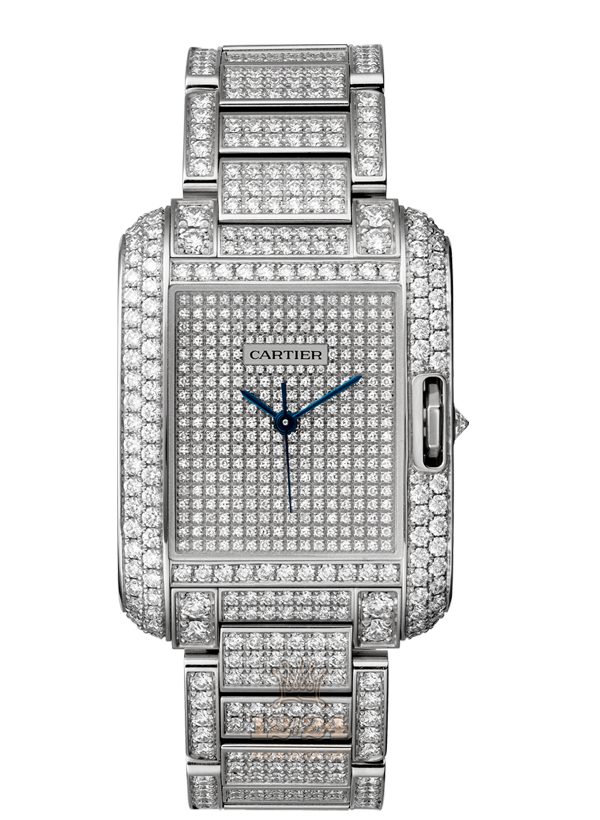 Cartier Tank Watch HPI00561 39 mm White gold Case Silver Dial