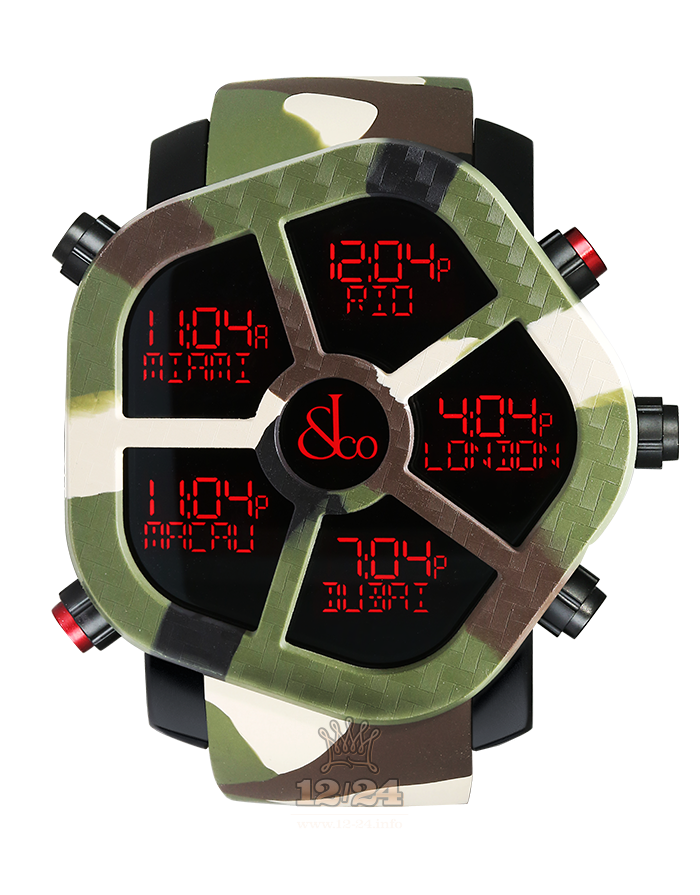 Jacob & Co Gents Collection Watch GH100.11.NS.PC.ANO4D 47 mm Carbon Case Black Dial