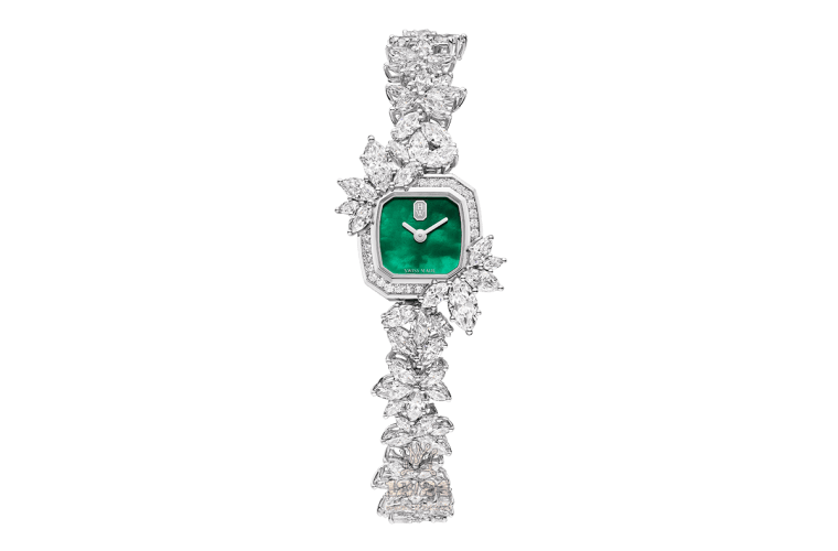Harry Winston High Jewelry Timepieces Watch HJTQHM18PP010 18 mm Platinum Case Green Dial