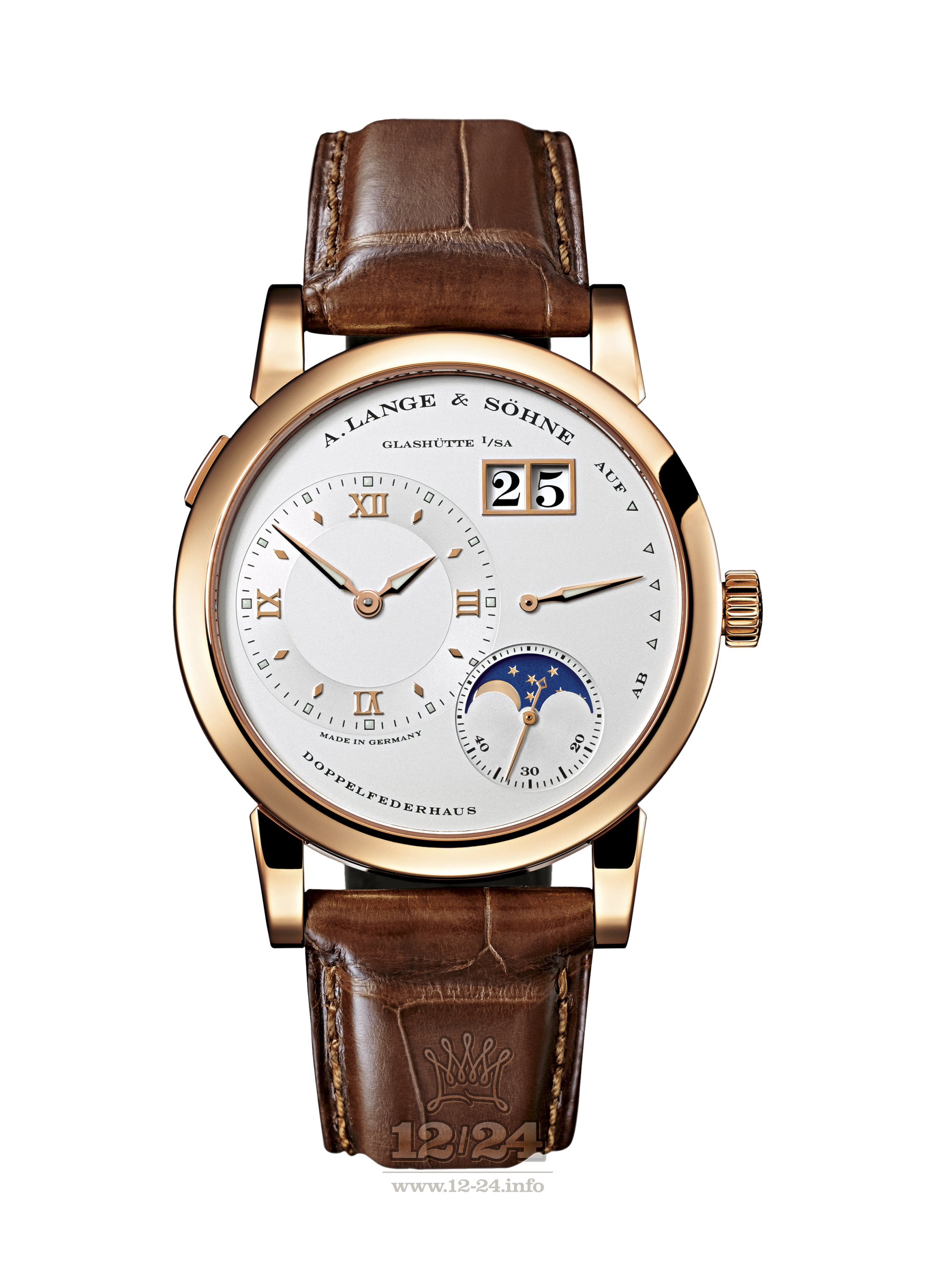 A.Lange & Sohne Lange 1 Watch 109.032 38 mm Pink gold Case Silver Dial