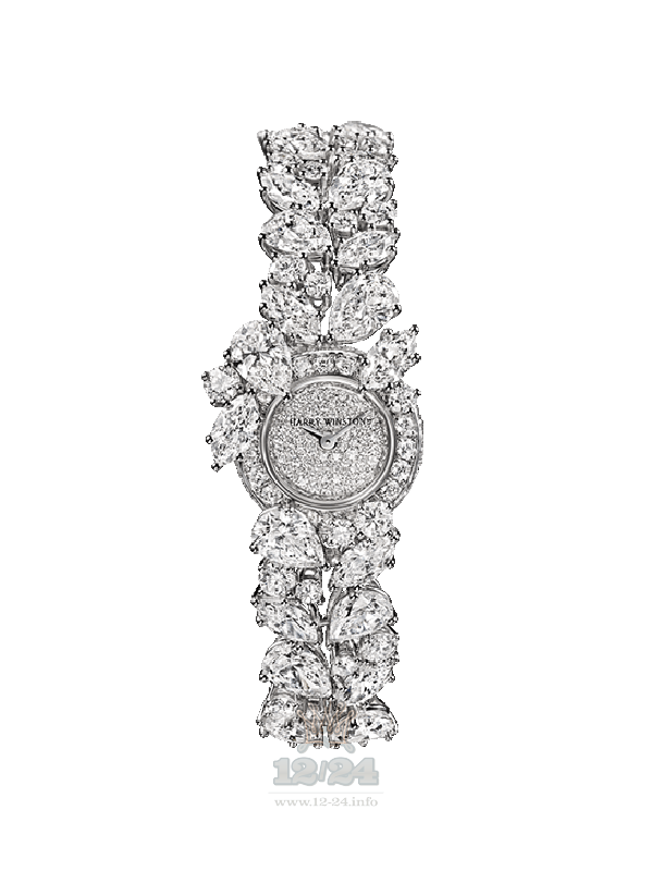 Harry Winston High Jewelry Timepieces Watch HJTQHM18PP002 18 mm Platinum Case Silver Dial