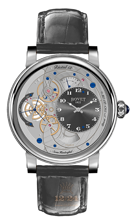 Bovet Dimier Watch R120006 42 mm White gold Case Gray Dial
