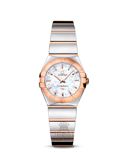 Omega Constellation Watch 123.20.24.60.05.003 24 mm Steel / Pink gold Case White Dial