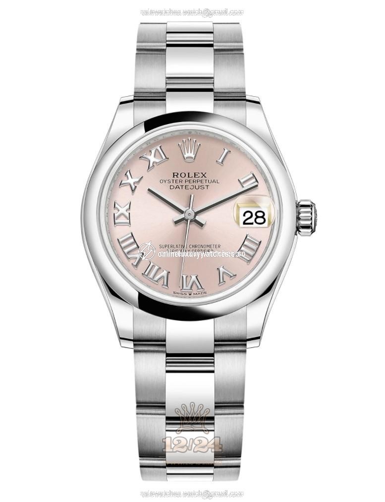 Rolex Datejust Watch 278240-0013 31 mm Stainless steel White gold Case Pink Dial