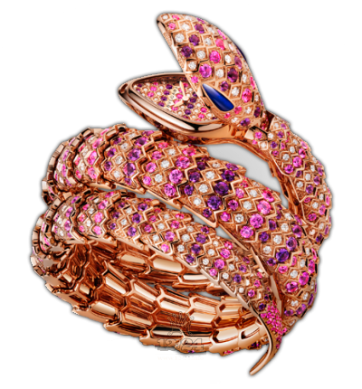 Bvlgari Serpenti Watch 101863 SPP40D2GD2PSA.2T 40 mm Pink gold Case Golden Dial