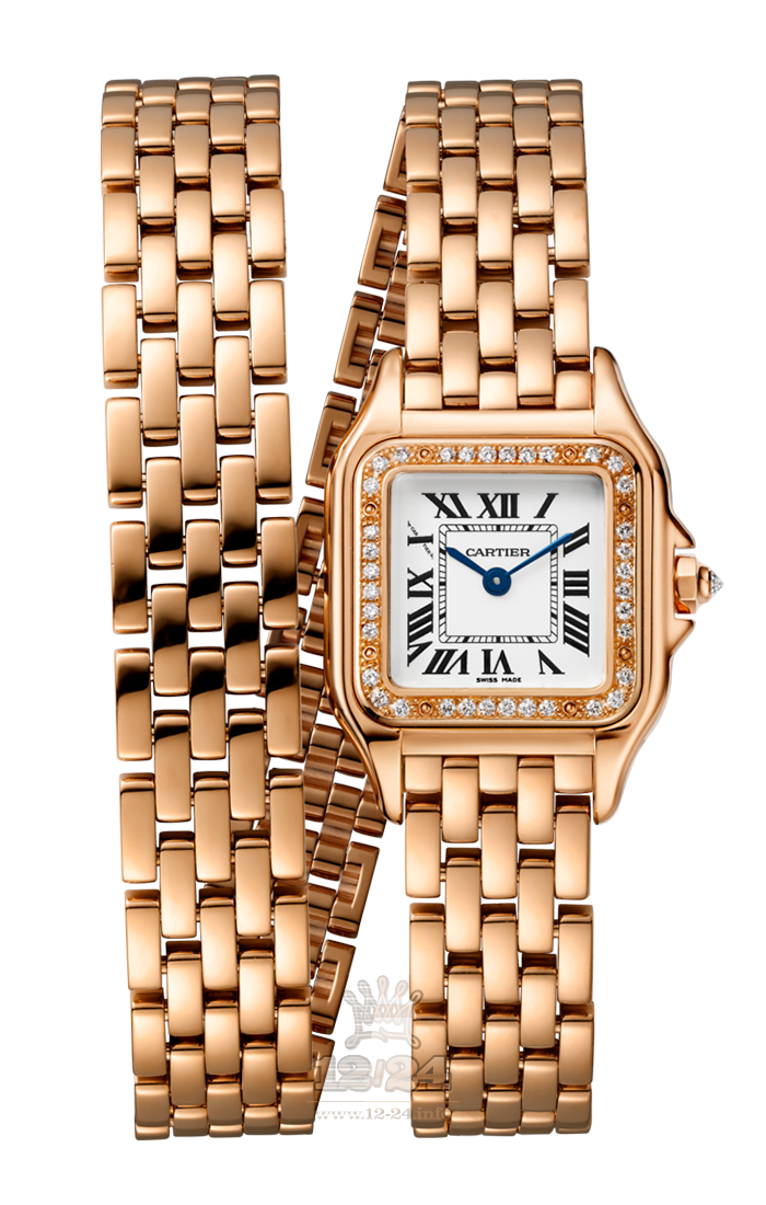 Cartier Panthere de Cartier Watch CPDC-MMDB-01 22 mm Pink gold Case White Dial