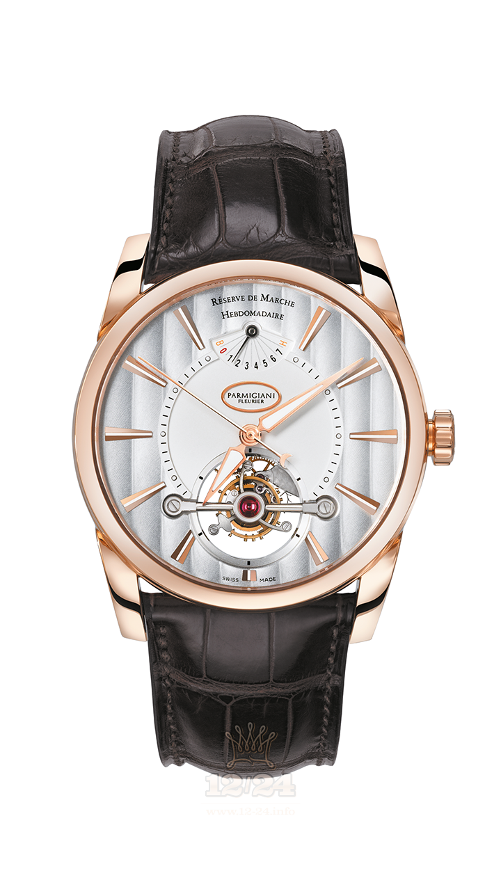 Parmigiani Fleurier Tonda Watch PFH251-1000100-HA1241 Pink gold Case Silver Dial