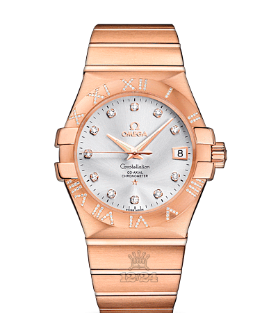 Omega Constellation Watch 123.55.35.20.52.003 35 mm Pink gold Case Silver Dial