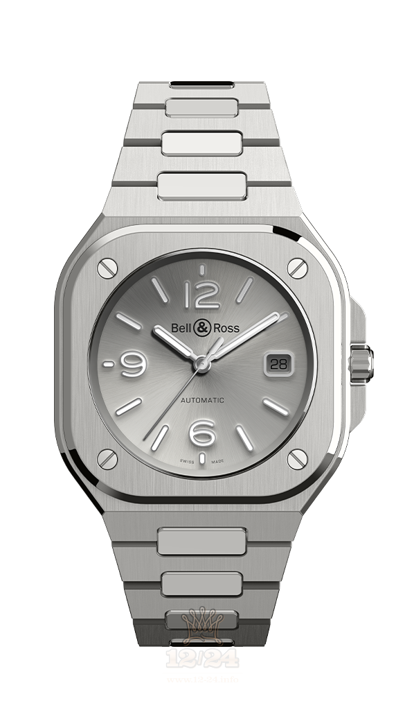 Bell & Ross Instruments Watch BR05A-GR-ST/SST 40 mm Stainless steel Case Silver Dial