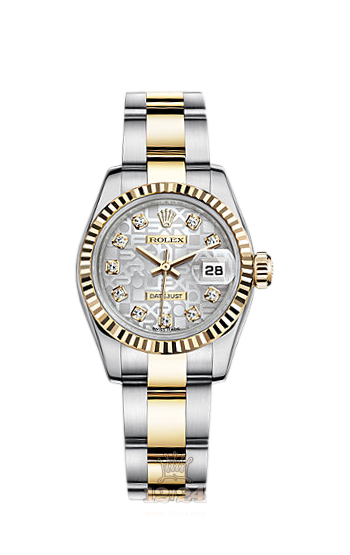 Rolex Lady-Datejust Watch 179173-0079 26 mm Steel / Yellow gold Case Silver Dial