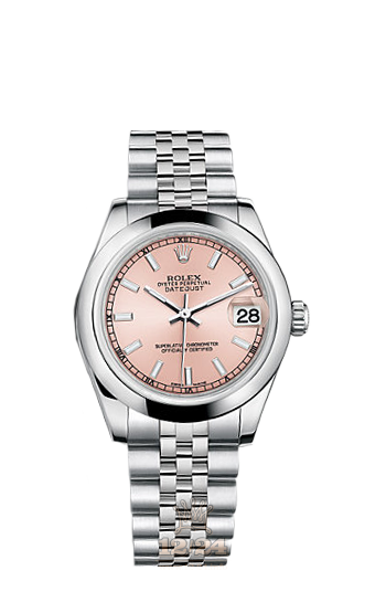 Rolex Datejust Watch 178240-0017 31 mm Stainless steel Case Pink Dial