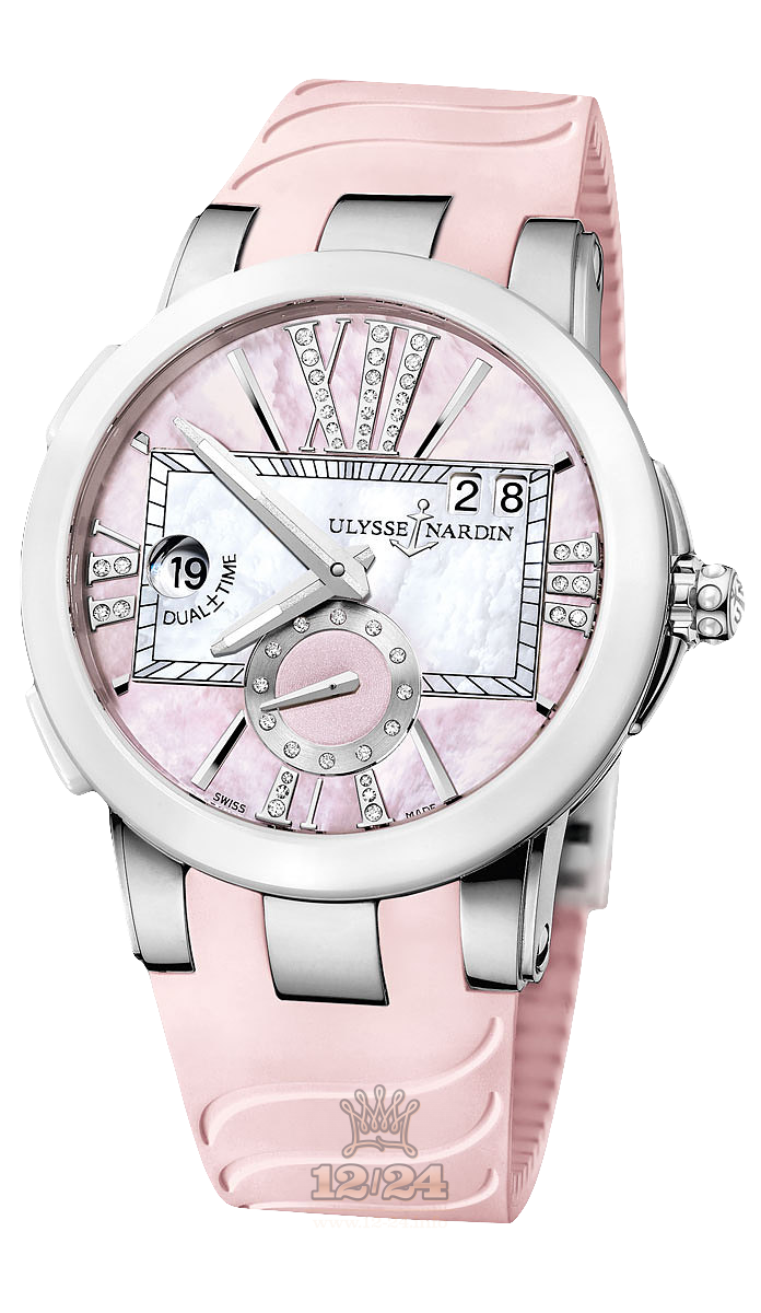 Ulysse Nardin Executive Watch 243-10-3/397 40 mm Stainless steel Case Pink Dial