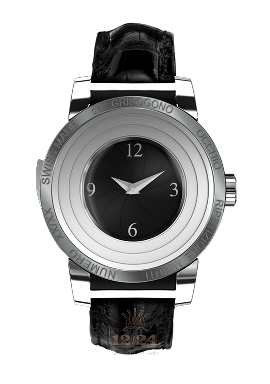de Grisogono Occhio Watch O-N04 White gold Titanium Case Black Silver Dial