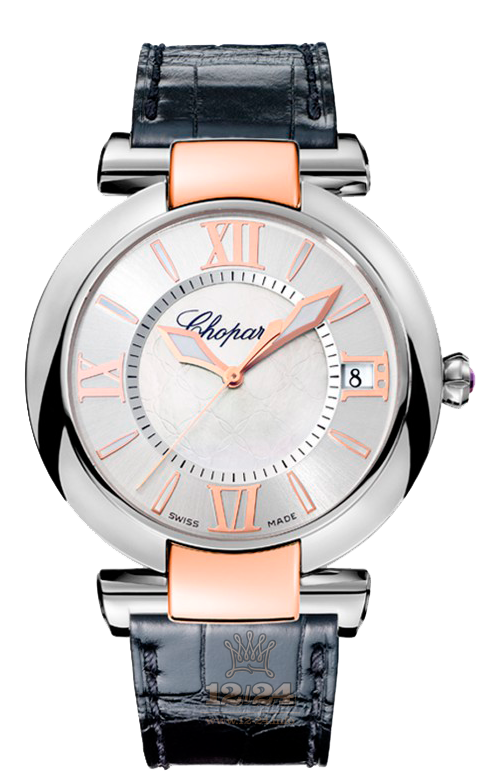 Chopard Imperiale Watch 388531-6005 40 mm Steel / Pink gold Case Silver Dial