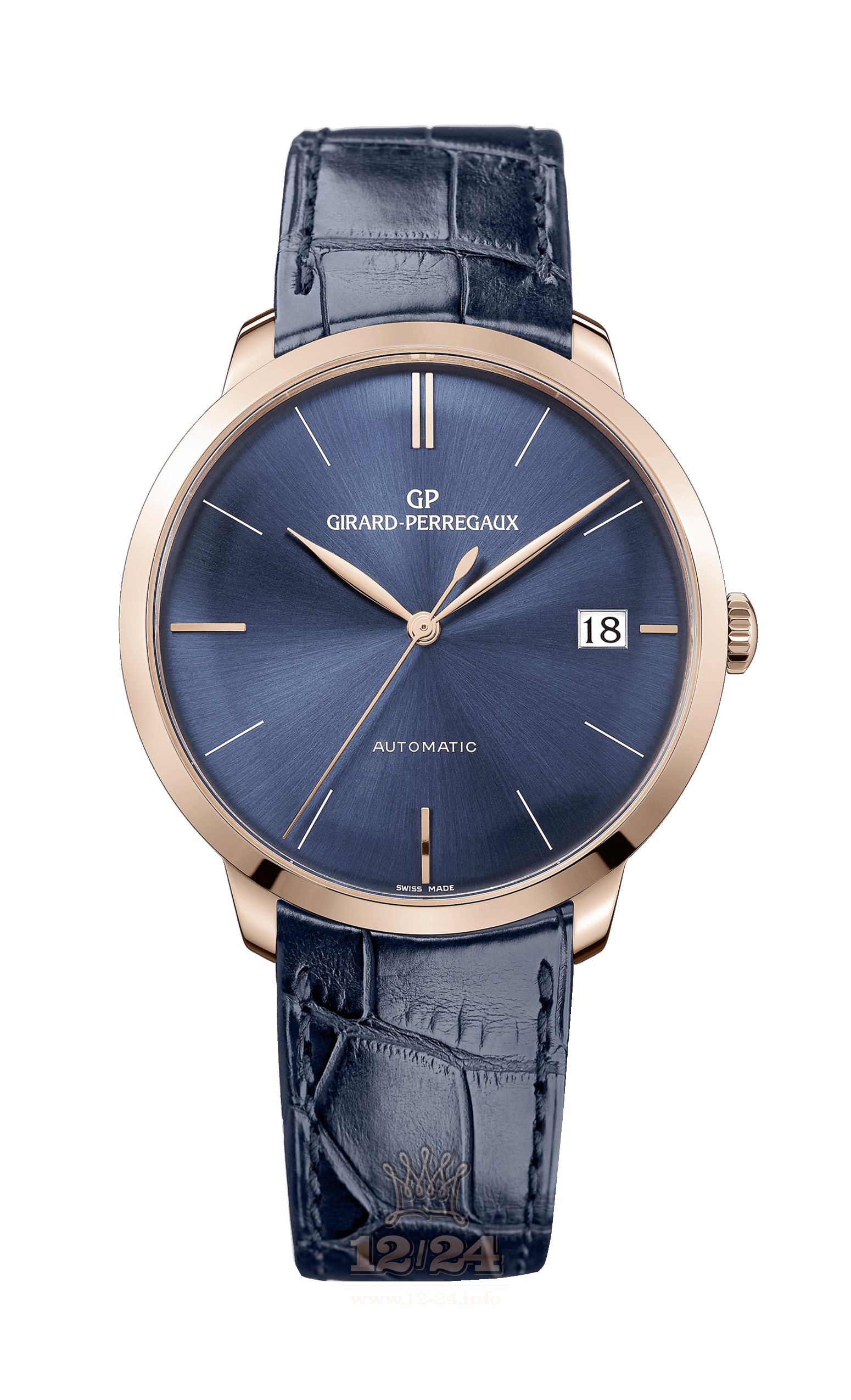 Girard Perregaux 1966 Watch 49527-52-431-BB4A Pink gold Case Dark blue Dial