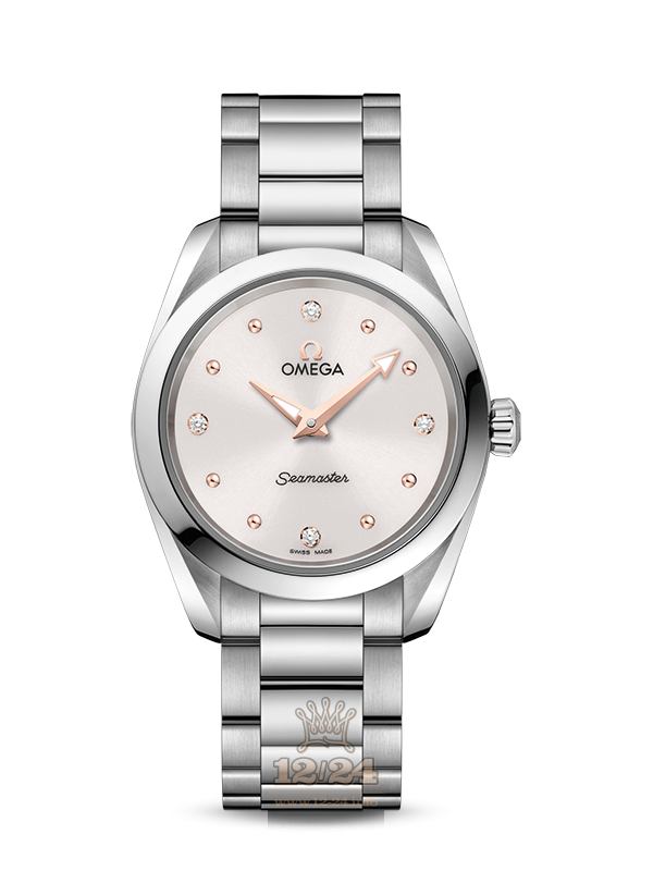 Omega Aqua Terra 150 M Watch 220.10.28.60.54.001 28 mm Stainless steel Case Silver Dial