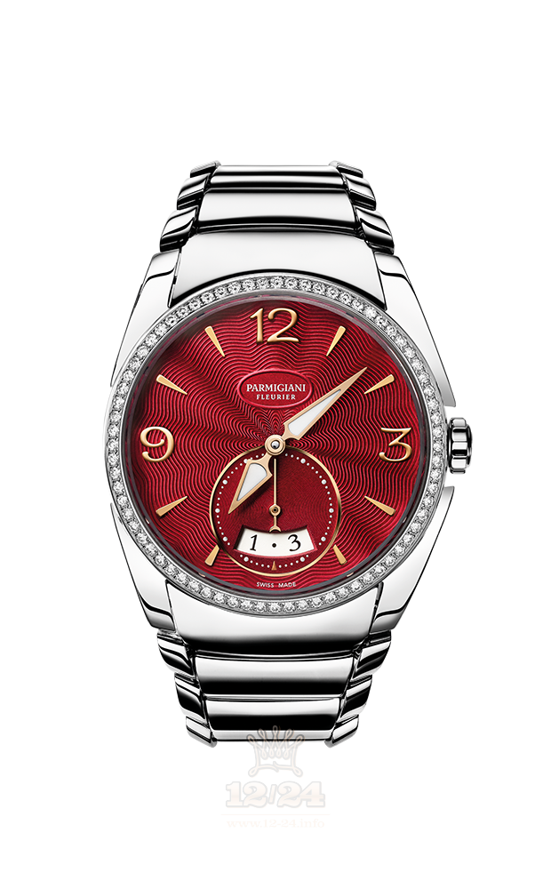 Parmigiani Fleurier Tonda Watch PFC273-0060900-B00002 33 mm Stainless steel Case Red Dial