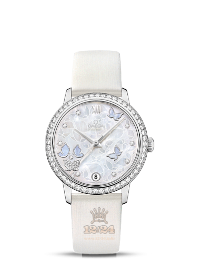 Omega Prestige Watch 424.57.33.20.55.001 33 mm White gold Case White Dial