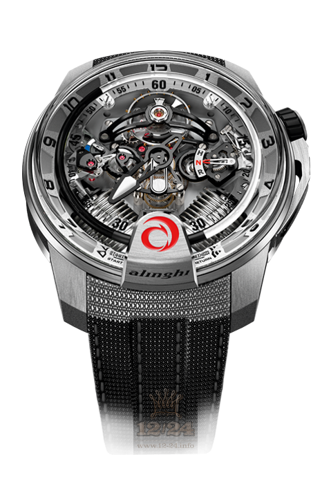 HYT H2 Watch 248-tt-02-nf-bn 49 mm Titanium Case