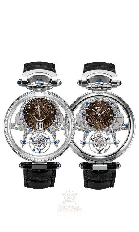 Bovet Fleurier Grandes Complications Watch AIVI014-SB1 44 mm White gold Case Brown (chocolate) Dial