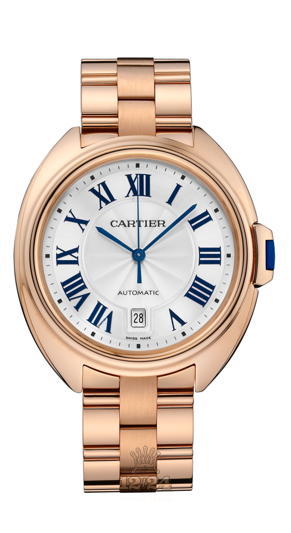 Cartier Cle de Cartier Watch WGCL0020 40 mm Pink gold Case White Silver Dial