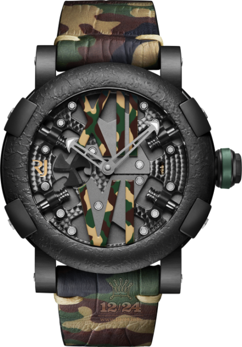 Romain Jerome Sea Watch RJ.T.AU.SP.009.01 50 mm Stainless steel PVD coating Case Black Gray Dial
