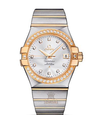 Omega Constellation Watch 123.25.35.20.52.002 35 mm Steel / Yellow gold Case Silver Dial