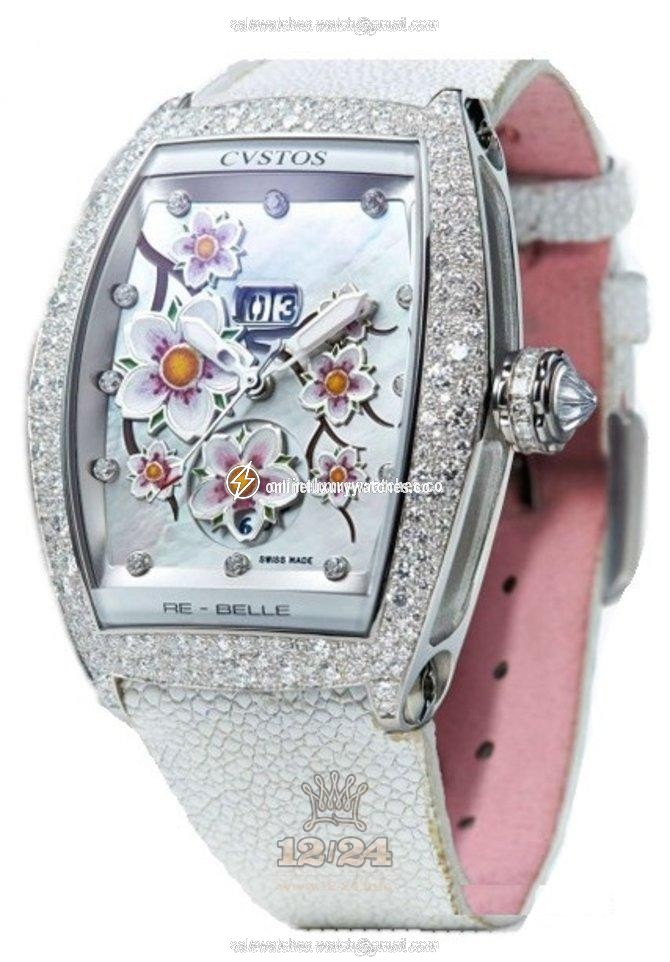 Cvstos Re-Belle Watch Re-Belle Sakura 05 47 mm Stainless steel Case White Painted Dial